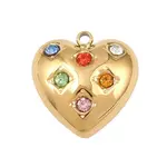 Brass Micro Pave Cubic Zirconia Pendants