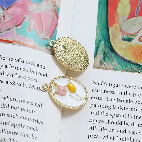 Alloy Enamel Pendants