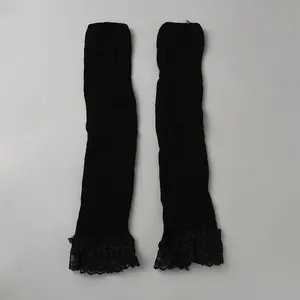 Acrylic Fibers Long Mesh Lace Gloves