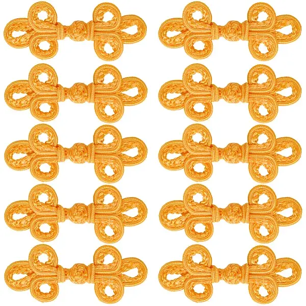 10Pcs Handmade Chinese Frog Knot Buttons Sets