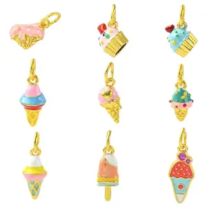 9Pcs 9 Styles Alloy Enamel Pendants