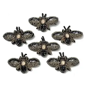 Bee Shape Felt Sew on Ornament Accessories