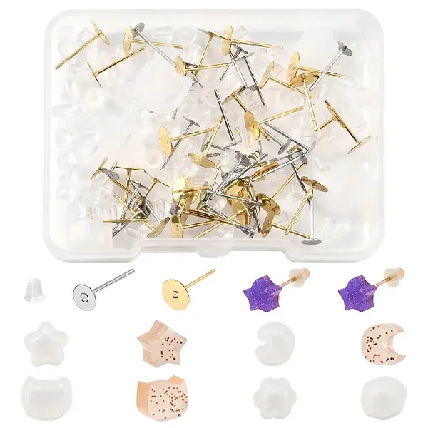 DIY Silicone Molds Stud Earrings Making Kits