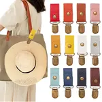 12Pcs 12 Colors Alloy Hat Clips
