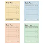 4Pcs 4 Colors Paper Portable Plan Notepad