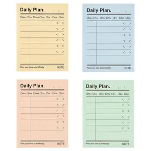 4Pcs 4 Colors Paper Portable Plan Notepad
