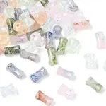 80Pcs 8 Colors Baking Varnish Glass Beads Strand