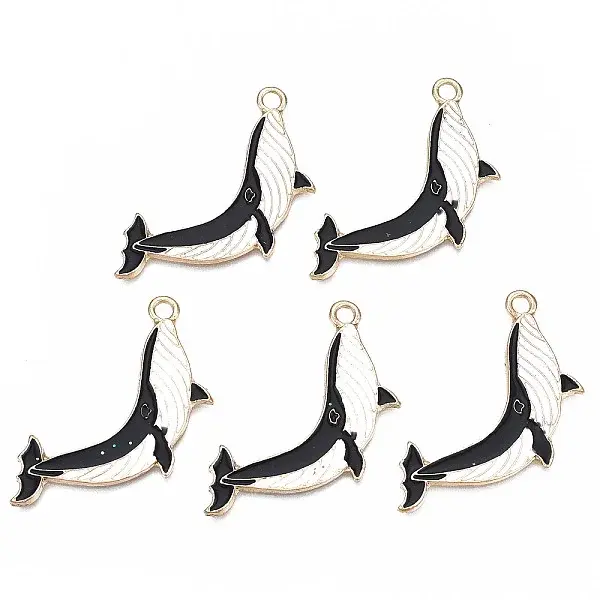 Rack Plating Alloy Enamel Pendants
