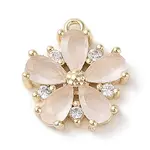 Brass Micro Pave Cubic Zirconia Charms