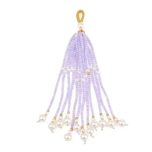 Transparent Glass & Plastic Beads Big Pendants