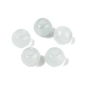 Natural White Jade European Beads