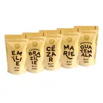 Káva Zlaté Zrnko - Poznej 5 káv na sladké espresso 1000g (Emílie, Brazílie, Cézar, Marie, Guatemala)