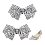 Glass Rhinestone Bowknot Shoe Decorations
