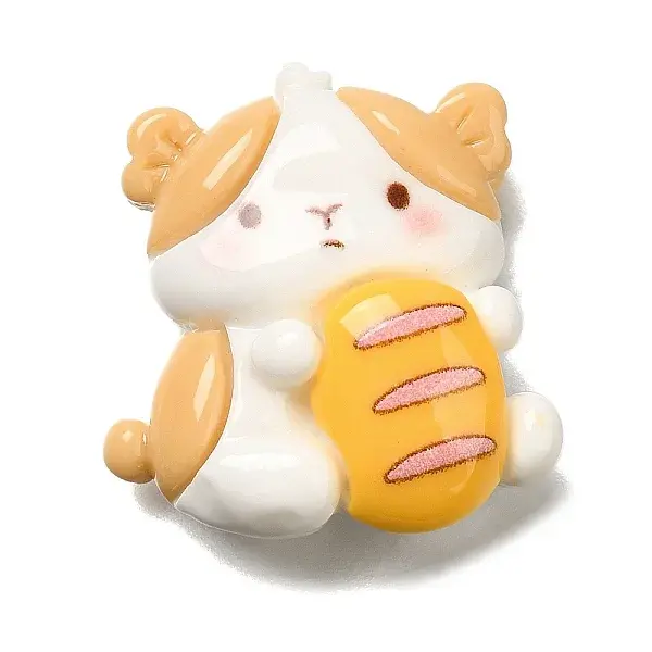 Cat Shape Opaque Resin Cabochons