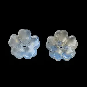 Dyed & Heated Gradient Color Glass Bead Cap