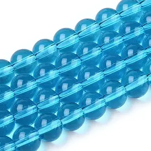 Transparent Glass Beads Strands