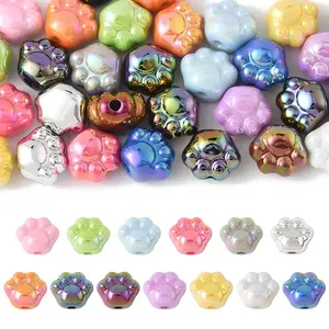 32Pcs UV Plating Acrylic Beads