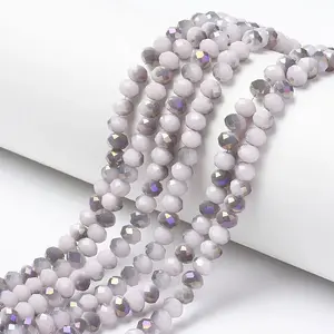 Electroplate Opaque Glass Beads Strands