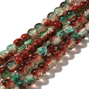 Crackle Glass Beads Strands
