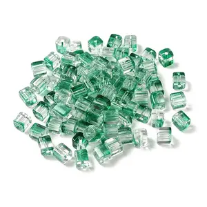 Two Tone Transparent Glass Beads