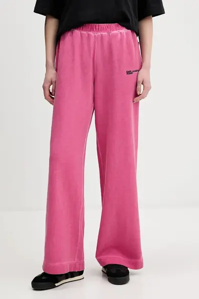 Bavlněné tepláky Karl Lagerfeld Jeans