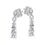 Soliter Stylové náušnice z bílého zlata 239 001 01187 07