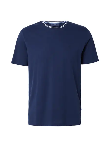 OLYMP Tričko  námornícka modrá / biela