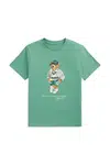 Tričko Polo Ralph Lauren zelená barva, 323973121001