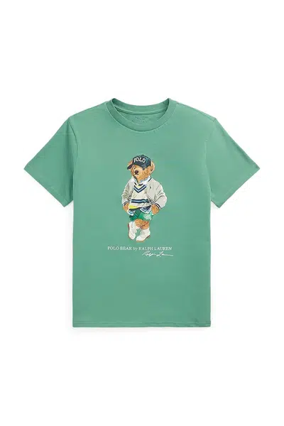 Tričko Polo Ralph Lauren zelená barva, 323973121001