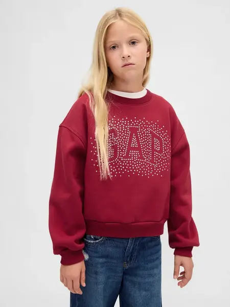 GAP dievčenská oversize mikina s logom