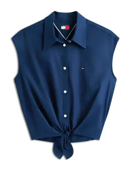 Tommy Jeans Blúzka  tmavomodrá