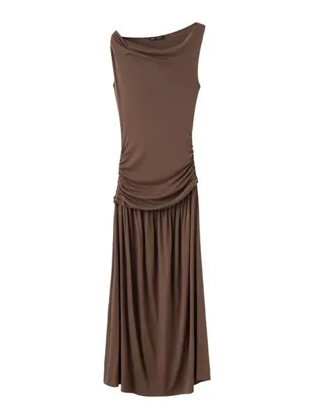 MANGO Šaty 'Suri'  čokoládová