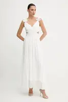 Šaty Morgan bílá barva, maxi, RISSAL