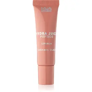 MUA Makeup Academy Hydra Juice Peptide Lip Balm hydratačný balzam na pery pre lesk vône Caramel Glaze 10 ml