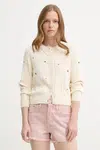 Bavlněný kardigan Levi's MARAIS CARDIGAN dámský, béžová barva, 0012Q