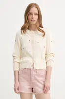 Bavlněný kardigan Levi's MARAIS CARDIGAN dámský, béžová barva, 0012Q