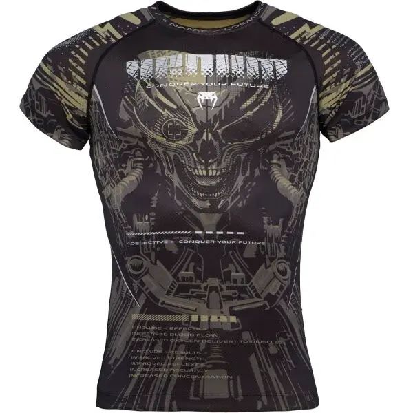 Venum SPACE INVADER SHORT SLEEVE Športové tričko, čierna, veľkosť
