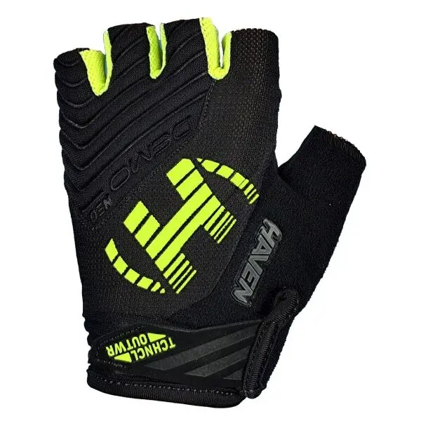 HAVEN DEMO NEO SHORT Krátkoprsté cyklistické rukavice, čierna, veľkosť