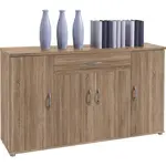 Carryhome KOMODA, barvy dubu, 118/70/30 cm