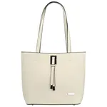 Luxusní dámská kabelka na rameno Delami Athena Aura, světle krémová