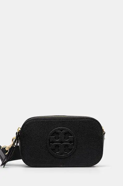Kožená kabelka Tory Burch Miller černá barva, 171956-001