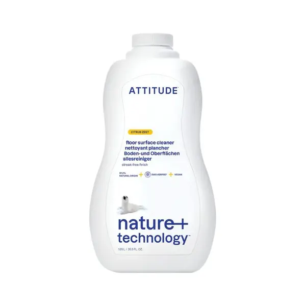 ATTITUDE Čistič na podlahy a dřevo s vůní citronové kůry 1040 ml