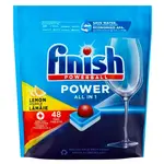 FINISH Power All in 1 Kapsule do umývačky riadu Lemon Sparkle 48 ks