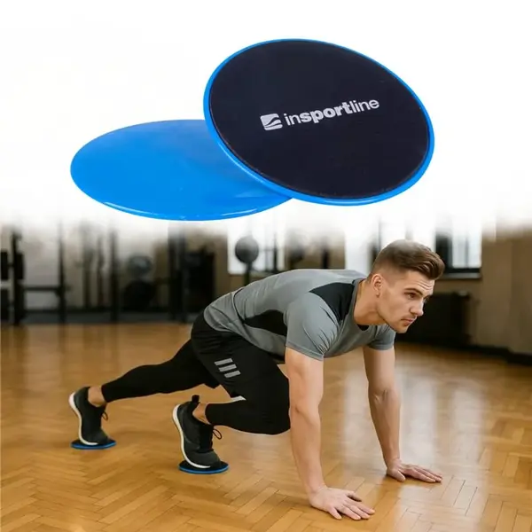 Klouzavý disk inSPORTline Flux Dot modrá