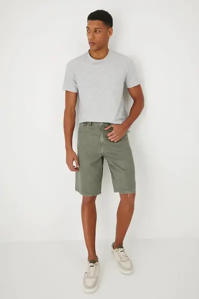 Bavlněné riflové kraťasy Medicine pánské