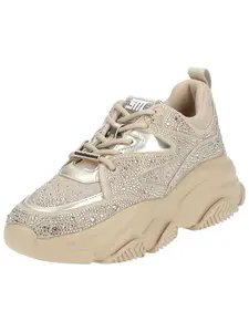 STEVE MADDEN Nízke tenisky 'Privy'  béžová / strieborná