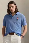 Bavlněné polo tričko Polo Ralph Lauren modrá barva, 710969629