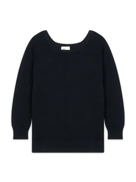 JUST CASHMERE Sveter 'KAREN'  čierna