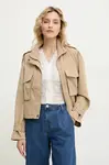 Bunda Answear.LAB béžová barva, přechodná