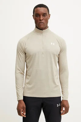 Tréninková mikina Under Armour Tech Textured béžová barva, 1382797